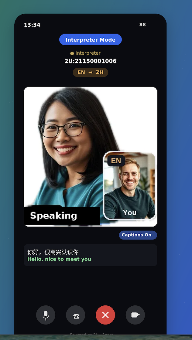 2U Chat — interpreter